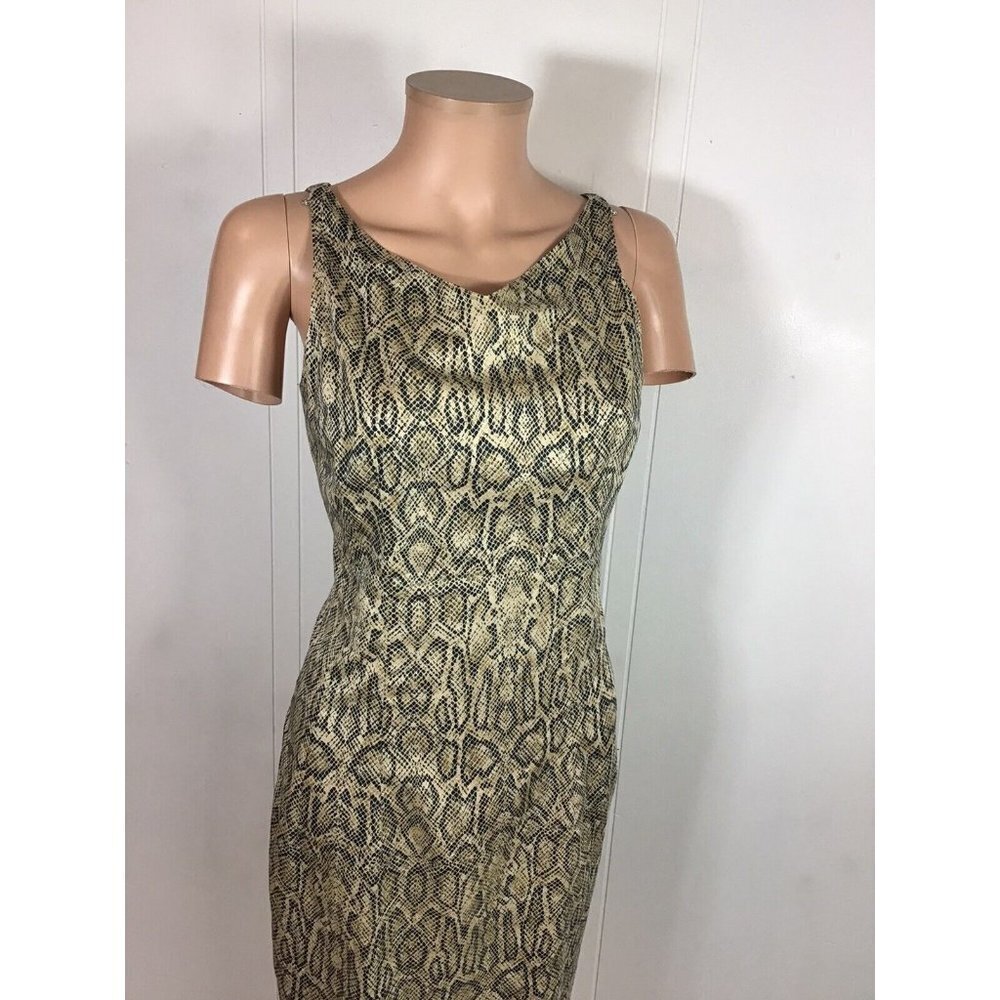 Chetta B Sherrie Bloom Dress Animal Print Leopard Womens Small - Picture 2 of 9